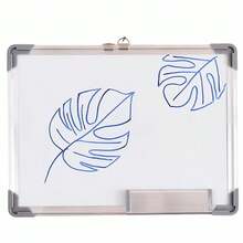 Pizarrón Blanco Magnético 30*40 cm | Pizarra de Borrado en Seco con Marco de Aluminio para Hogar, Oficina y Escuela - Blanco - Ver 5