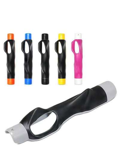 1 件装高尔夫球握杆引导训练器，符合人体工程学设计——手部位置辅助瞄准工具，适用于室内外练习，适合初学者训练