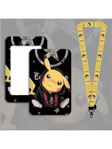 宝可梦皮卡丘挂绳、颈带、卡包、杰尼龟钥匙扣、钥匙圈、钥匙链配件礼品 - 彩色 - 查看 3