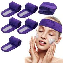 Solid Color Casual Polyester Headband, Suitable For Daily Wear Women Hair Accessories Elegant Hair Band Spa Facial Washing Head Scarf Bath Makeup Sweatband - Multicolor - View 25