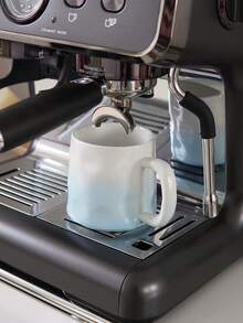 CMYD Studio 1 件 400 毫升手工陶瓷咖啡杯，不对称北欧风格茶杯，适合家庭、卧室、办公室、礼物、家庭聚会