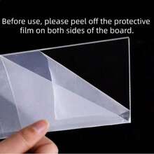 1个亚克力透明展示盒（安装前请撕掉保护膜），防尘组装，适用于展示玩偶/雕像/奖杯/球类/模型/积木、收藏品/纪念品和工艺品。 - 透明 - 查看 8