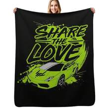 Share The Love Sharerghini Throw Blanket For Sofa Thin Summer Beddings Blankets For Bed Blanket - Black - View 1