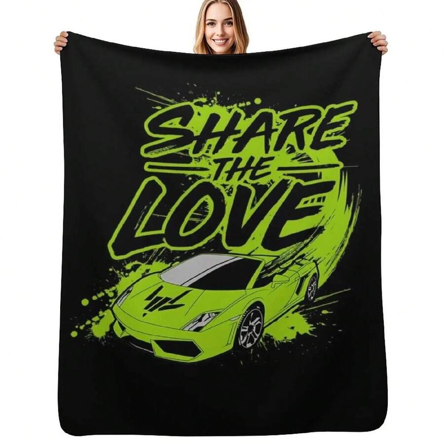 Share The Love Sharerghini Throw Blanket For Sofa Thin Summer Beddings Blankets For Bed Blanket - Black - View 1