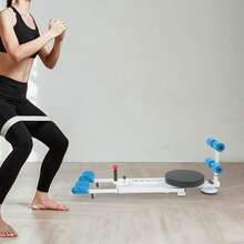 Heavy Duty Leg Stretcher 330LBS Load 5-Level Adjustable Leg Split Equipment Ideal Gift For Dancers Yogis Fitness Enthusiasts Blue White - 1 - View 5