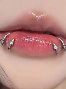 Set de 2 piezas de Pendientes de Labio con Remache en Forma de S, Adecuado para Hombres y Mujeres, Adecuado para Vacaciones, Fiestas, Uso Diario, Exquisito Día de San Valentín, Regreso a Clases, Graduación, Regalos de Vacaciones, Regalos de Cumpleaños - Multicolor - Ver 6