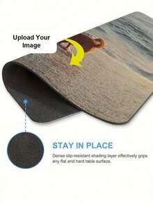 Customized Photo Gaming Mouse Pad - Non-Slip Rubber Base, Durable Desktop Mat, Suitable For PC And Office Use - Personalized Gift, Workstation Stable Design, Perfect Gift, Large Mouse Pad - Multicolor - View 4