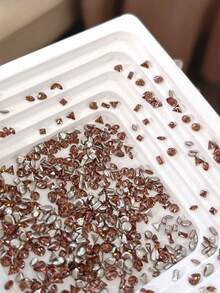 100 viên đá Zirconia mini đáy phẳng màu caramel dùng trang trí móng tay, thích hợp cho kiểu móng mùa đông, siêu sáng bóng, đá Zirconia siêu nhỏ màu caramel dùng trang trí móng tay, phụ kiện làm móng, đá đính móng. - Cà phê nâu - Xem 1