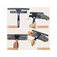 Telescopic Extendable Window Cleaner Equipment Glass Cleaning 4.5m Squeegee UK - Green - View 8