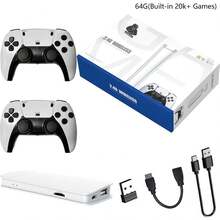 YIYI 掌上迷你复古游戏机，4K 高清输出，无线手柄，即插即用，内置 20,000+/30,000+ 款游戏，街机游戏机（64GB/128GB） - 1 台 - 彩色 - 查看 14