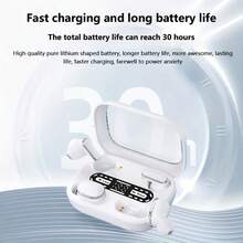 2026新款TWS真无线耳机 - 入耳式/半入耳式双模式，创新设计迷你情侣耳机，低延迟，Hi-Fi深沉低音立体声，触控操作，超长续航，高清通话，适用于音乐和游戏，兼容安卓和iOS系统