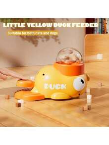 Automatic Pet Feeder Toy In Duck Shape - Interactive Training And Feeding Device, Durable PP Material, Fun Food Dispenser Puzzle, Suitable For Indoor Play And Mental Stimulation - Multicolor - View 8