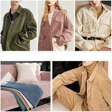 1.5m (50*155cm)Width Corduroy Fabric Solid Color Stripe For Sewing Apparel Overcoat Skirt Pillow Bed Sheet Cover Cloth Lining Home Textile - Multicolor - View 5