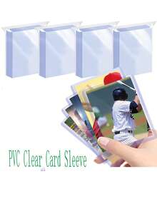 10pcs PVC Transparent Card Sleeves, Durable Protective Covers For ID Cards And Laminated Cards - Multicolor - View 4