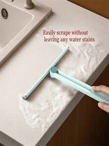 This Shower Squeegee Is Very Suitable For Cleaning Water Stains On The Walls, Doors And Countertops Of The Shower Room. It Can Make The Surface Smooth And Waterless, And The Ergonomic Handle Ensures A Firm Grip. It Is Lightweight And Easy To Use, Keeping Your Bathroom Dry And Clean. It Can Also Be Used For Glass Scraping, Water Scraping, And Mopping. - Multicolor - View 6