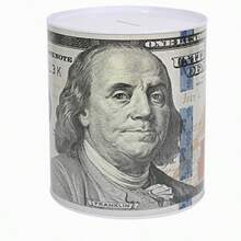 1pc Universal Sealed Coin Bank, (Small 10.5cm, Medium 12.5cm) Cartoon Design Decorative Piggy Bank, (Recommended Medium 12.5cm) For Saving USD, EUR, AUD, GBP, SAR, TMT, EGP, CHF Coins, Small Metal Coin Collection Box - Multicolor - View 31