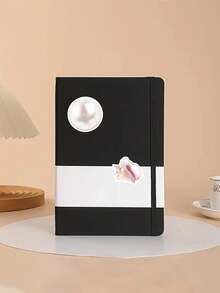 50pcs Seashell Stickers, Pink Personalized DIY Decal, Water Bottle Stickers, Vinyl Waterproof Cute Aesthetic Stickers, Laptop Phone Skateboard Stickers For Teens Girls Kids - Black - View 10