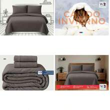 Juego de Sbanas Polares Matrimonial para Invierno | Microfibra Fleece Trmicas | Ultra Suaves | Hipoalergnicas | Antipilling | Color Beige Matrimonial - Beis - Ver 13