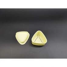 Set de 3 moldes creativos: molde para bolas de arroz, molde para bolas de arroz envueltas en algas, molde para triángulos de sushi - amarillo claro - Ver 2