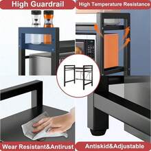 Baker's Racks - מדף מיקרוגל לבן עם שלוש קומות - ראה 8