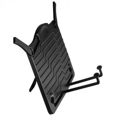 1/2pcs Portable Foldable Music Sheet Stand - Lightweight ABS Desktop Music Stand, Black Piano Desk Music Holder, Suitable For Books, Reading, Tablets And Smartphones - Mini Black Music Stand, Desk Accessory, Student Supplies, Convenient For Travel And Storage, Hands-Free, Easy To Carry, Applicable For Music Accessories, Piano Accessories, Music Classroom, Band, Performance, Choir, Office Desk Accessory, Phone Holder, Tablet Holder