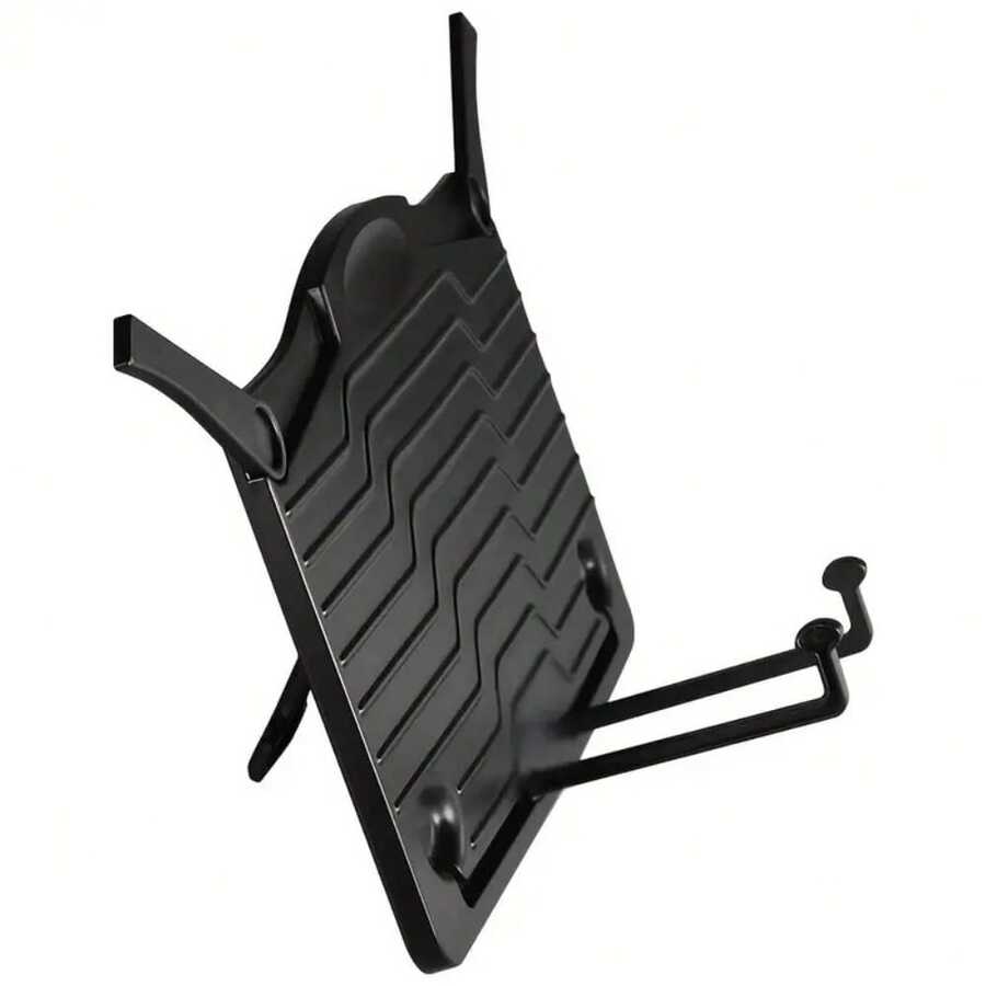 1/2pcs Portable Foldable Music Sheet Stand - Lightweight ABS Desktop Music Stand, Black Piano Desk Music Holder, Suitable For Books, Reading, Tablets And Smartphones - Mini Black Music Stand, Desk Accessory, Student Supplies, Convenient For Travel And Storage, Hands-Free, Easy To Carry, Applicable For Music Accessories, Piano Accessories, Music Classroom, Band, Performance, Choir, Office Desk Accessory, Phone Holder, Tablet Holder - Multicolor - View 1