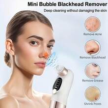 六合一电动黑头仪，USB充电浅棕色面部温泉水循环清洁美容仪套装，母亲节礼物，男女皆宜，400mAh - 彩色 - 查看 4