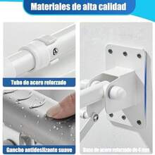 XISH 60cm Barras de Agarre para Bao para Discapacitados, Plegable Pasamanos, para Inodoro Barras de  de Ayuda para Bao Rieles de Inodoro, para Mayores Embarazadas, barra de  para bao - como se muestra en la figura - Ver 8