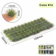 60pcs/140pcs Static Grass Tufts Model Train Landscape Garden Decor Diorama Set - As Photos - View 13