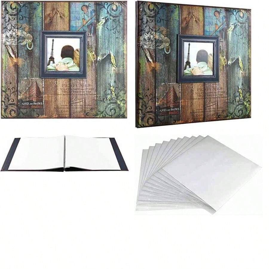 MCS MBI 12.5x13.5 Inch Full of Life and Love Mason Jar Scrapbook Album with 12x12 Inch Pages with Photo Opening (860083) - transparent+lleno de vida - Ver 1