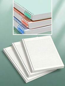 1 Pack/60 Sheets Lined Loose Leaf Paper, Suitable For Binders, Notebooks, Diaries, Travel Journals, Refillable Thick Paper - Horizontal Inner Pages - View 7