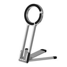 Portable Foldable Desktop Phone Holder Adjustable Creative Carabiner Mount Stand For All Smartphone Magnetic Mobile Phone Tripod - 白色 - 查看 1
