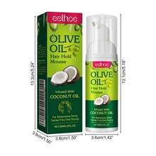 60ml Olive Oil & Coconut Oil Hair Styling Mousse For Curly Hair - Curl Defining, Moisturizing, Long-Lasting Frizz Control, Adds Volume, Quick Drying For Soft, Shiny Curls - Ideal For Everyday Styling And Special Occasions,Gifts For Men And Women Suitable For Valentine's Day, New Year's Day, Birthdays, Weddings, And Parties,Hair Gel,Makeup,Travel Essential,Quick Ship Items,Free Shipping - 正裝 - 查看 9