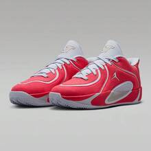 Nike Tatum 4 Premium Basketball Shoes For Big Kids - Red/Gray - View 5