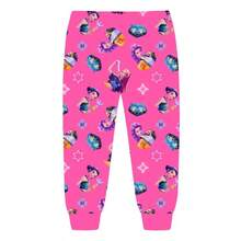 2pcs K-Pop Girl Group Pajama Set, Long Sleeve Sleepwear Top + Pants, Ages 6-10 - Purple - View 7