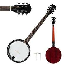 New 6 String Banjo Full Size With Closed Back 24 Brackets Head & Maple Neck - 預設 - 查看 9