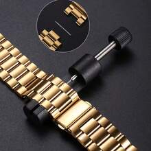Adjustable Stainless Steel Metal Watch Band Strap Suitable For Watch 6/5/4, Mi Band 9 Pro/8 Pro Replacement, High-Quality Watch Accessories Unisex Gift - Multicolor - View 11