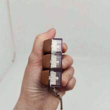 猫形钥匙扣，减压指尖玩具，机械键盘键帽测试器，钥匙圈，桌面配件，手机挂饰，创意新奇玩具，玩具 - 彩色 - 查看 6