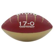 BELIME Balón de Americano No.7 Profesional 17-0 Mix 24 SC | PVC 1.6 mm, Cosido a Máquina, Alta Resistencia y Agarre, Ideal para Entrenamiento y Juego Recreativo - Café integral - Ver 3