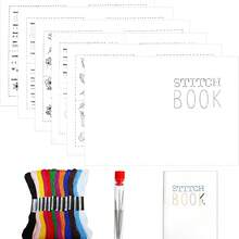 Novo: Livro de Padrões de Bordado DIY, Um Álbum de Amostras de Pontos Especialmente Preparado para Entusiastas de Bordado em Linho - multicolorido - Visão 8