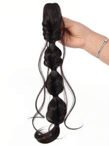 Wig Braids, Frayed Braids, Bubble Braids, Hair Clips, Twisted Long Braids, Wig Braids, Ponytail - Multicolor - View 4