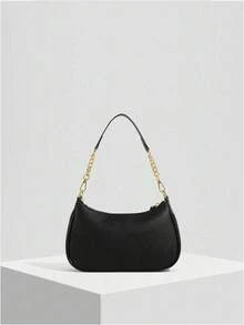 Shoulder Bags For Women Cute Hobo Tote Handbag Under The Arm Purses Mini Clutch Purse With Zipper Closure,NEW YEAR - 黑色 - 查看 2