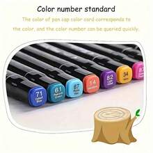 12 To 268 Colors Alcohol-Based Markers, Vibrant & Long-Lasting, Quick-Drying, Waterproof & Fade-Resistant, Suitable For DIY, Glass, Faux Leather, Wood, Metal Painting, Ideal For Coloring Art Markers, Adult Coloring Books, Chisel Tip, Holiday/Christmas Gifts, Colored Pens, Ohuhu Markers, Drawing Markers, Back To School, Perfect For Ramadan, Valentine''s Day Crafts - Multicolor - View 6