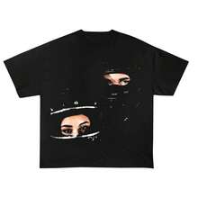 Drake Search Rescue Tee Rap Merch Graphic Tee - Black - View 1
