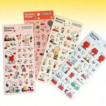 1set/4pcs Snoopy Cartoon Stickers, Planner And Card Stickers Are Cute And Charming. Perfect Small Gifts For Fans, Family, And Friends. Valentine's Day Gift, New Year's Gift, Valentine's Day Gift, Easter Gift - Multicolor - View 1