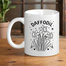 11oz Daffodil Humorous CartoonCeramic Coffee Mug Coffee Cup Christmas Halloween Thanksgiving Birthday Holiday Unique Hand Wash Only Home Reading Office, Gag Gift For Men Women, Hilarious Birthday Present For Best Friend Girlfriend Boyfriend - Humor Gifts For Him Her - 11 Oz Cup - Blanco - Ver 1