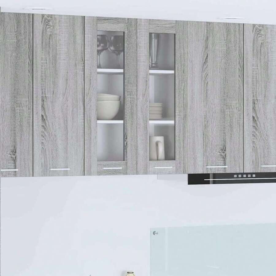 vidaXL Armadio sospeso Grigio Sonoma 60 x 31 x 80 cm Bois d'ingénierie - Grigio - Visualizzare 1