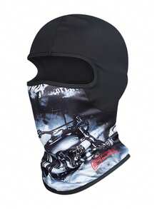 Stylish Printed Balaclava Ski Mask, Warm & Windproof, Comfortable Face Cover For Cycling, Skiing, Outdoor Activities In Winter - Multicolor - View 18