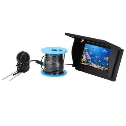 CYPNCámara de Pesca Submarina 1080P Pantalla Brillante de 4 3 Pulgadas Lente Ultra Gran Angular Buscador de Peces con Cable de 30 M para Pesca en Kayak en Barco en Lago HeladoFashion