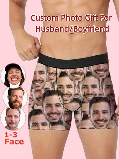 Personaliseer je eigen herenondergoed met foto's, afbeeldingen of zelfs je favoriete beroemdheden. Verkrijgbaar in diverse kleuren en stijlen. Haal het nu in huis, wees er snel bij!